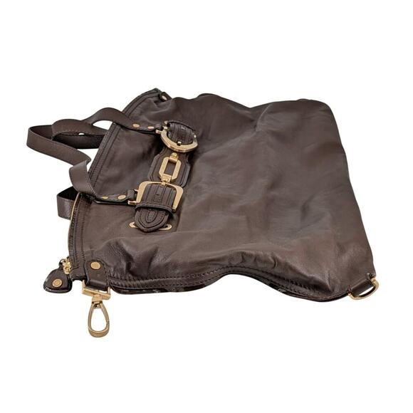 Jimmy Choo Leather Tote with Gold Hardware & Suede Lining - Picture 2 of 5